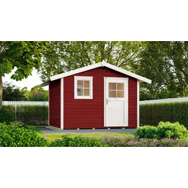 Weka Gartenhaus 123 3,01 x 2,35 m schwedenrot