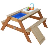 AXI Sand und Wasser-Picknicktisch Emily mit Spielküchenspüle Braun