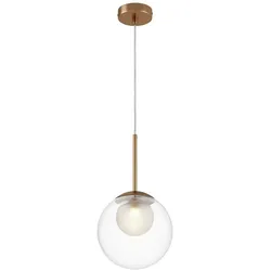 Licht-Erlebnisse Pendelleuchte Cora Gold Transparent LE116314