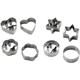 Zenker FACKELMANN Smiley INOX 2 Ausstecher, Edelstahl, Silber, 22.5 x 11 x 3 cm, 2-Einheiten