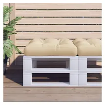 vidaXL Palettenkissen 58 x 58 x 10 cm beige 1 St.