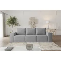 Fun Möbel Sofa Designersofa ESTELLE 3-Sitzer mit Schlaffunktion in