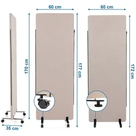 HJH Office Trennwand System FLEXMIUT Taupe