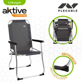 Aktive 54x57x91 Cm Folding Stuhl - Black - One Size