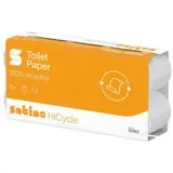 satino hicycle Wepa Satino Smart recycling hochweiß 3-lagig Toilettenpapier 8 Rollen