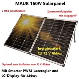 MAUK 160W Solarpanel Inselanlage 12 V