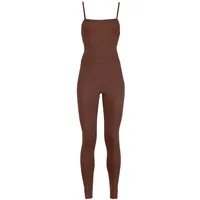 Girlfriend Collective Jumpsuit "Girlfriend Collective one-piece suit The Unitard", Damen, Gr. S, Normalgrößen, earth, Obermaterial: 79% Polyester, 21% Elasthan, GIRLFRIEND COLLECTIVE, Overalls Jumpsuit