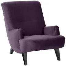 58 aufm Kessel Sessel 58aufmkessel Polyester 101 x 80 x 71 cm Violett/Schwarz