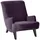 58 aufm Kessel Sessel 58aufmkessel Polyester 101 x 80 x 71 cm Violett/Schwarz