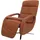 MCW Relaxsessel MCW-L11 Leder 75 x 100 x 90 cm Braun mit Liegefunktion