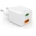 Hama 00201992 Schnellladegerät, 1x USB-C PD, 1x USB-A QC, Mini-Ladegerät, 30 W, Weiß
