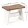 DESIGN DELIGHTS Hocker Schemel 40 Holz 40 x 31 x 25 cm Weiß