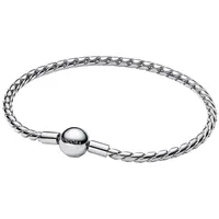 Pandora Moments Runder Verschluss Flügel-Kettenarmband Silber 594028C00-18 Größe 18