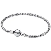 Pandora Moments Runder Verschluss Flügel-Kettenarmband Silber 594028C00-18 Größe 18