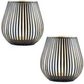 Marrakesch Orient & Mediterran Interior 2er Set Skandinavisches Design Windlicht Teelichthalter Amunda
