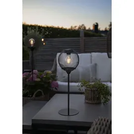 Star Trading Solar Tischleuchte Edelstahl/Metall 45 cm 1er Set schwarz
