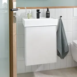 Villeroy & Boch Collaro Waschbeckenunterschrank Anschlag links 41 x 55 cm Glossy White