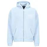 dropsize Super Heavy Blank Zip Hoodie - Blau - S