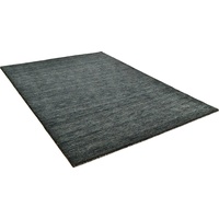 THEKO Wollteppich »Haltu Uni«, rechteckig, Handweb Teppich, reine Wolle, Uni-Farben, meliert, handgewebt, grau
