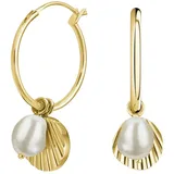 Rosefield Creolen JSPCEG-J173 gold Edelstahl mit Perle