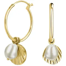 Rosefield Creolen JSPCEG-J173 gold Edelstahl mit Perle