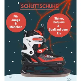Best Sporting Schlittschuhe schwarz/rot 30-33