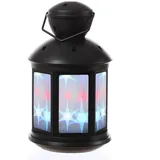 MARELIDA LED Laterne 22cm 3W mehrfarbig  schwarz