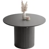 idohome Esstisch 160 x 77 x 120 cm schwarz