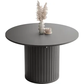 idohome Esstisch 160 x 77 x 120 cm schwarz