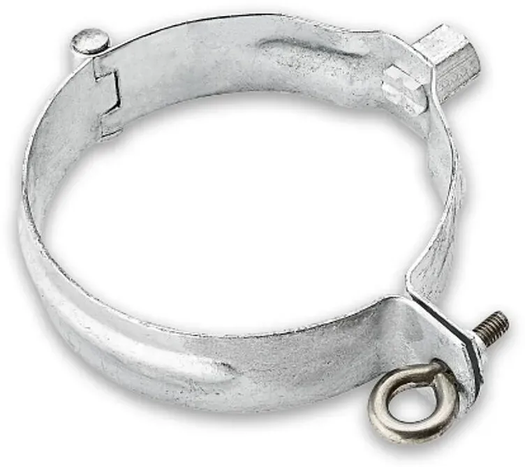 Fallrohrschelle Grömo mit Gewindemutter M10, Stahl verzinkt, verschiedene Größen (Ausführung: Ø 150mm)