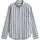 GANT Herren Hemd - Regular Cotton Linen Stripe Shirt, Leinen-Baumwoll-Mix, gestreift Blau L