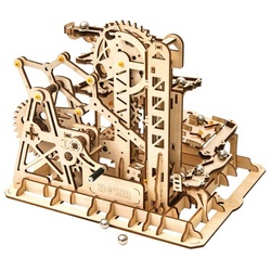 ROKR 3D-Puzzle Kugelbahn / Marble Run, 233 Puzzleteile beige