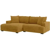 P & B Ecksofa, Senfgelb, Textil, L-Form, 265x180 cm, Made in Europe, Wohnzimmer, Sofas & Couches, Wohnlandschaften, Ecksofas