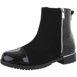 Ital-Design Stiefelette in Schwarz | Gr.: 36