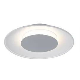 WOFI Deckenlampe 1 rund weiß Glas Kunststoff