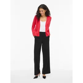 VILA Viril Short L/S Knit Cardigan rot M