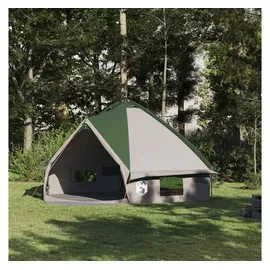 vidaXL Teepee Zelt für 8 Personen Grün/Weiß