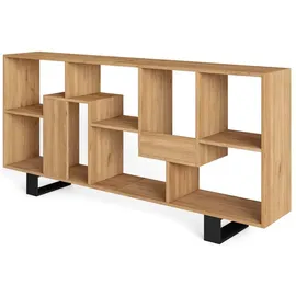 SKRAUT HOME Bücherregal 67 x 31 x 174 cm Eiche