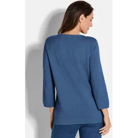 GOLDNER Rundhalspullover Blau 44