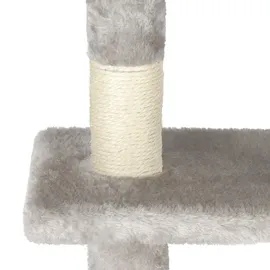 SPRINGOS Kratzbaum Aussichtsplattform 108 cm grau