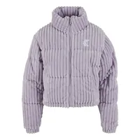 Karl Kani Original Fuzzy Corduroy Short Puffer Jacket - Violet