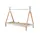 58 aufm Kessel Zeltbett Karyn 2 206 x 98 x 158 cm Massivholz weiß/natur beige
