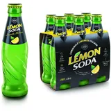 Lemonsoda Limonade mit Zitrone, 6 Glasflaschen à 20 cl VAP, das Original italienische Limonade, erfrischend, mit sizilianischem Zitronensaft, ohne Farbstoffe