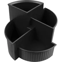 Helit Stiftehalter 4 Fächer 14,0 x 14,0 x 10,0 cm Schwarz