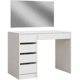 Vicco Schminktisch Thalia Weiß 100 cm mit 5 Schubladen