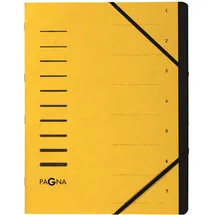 Pagna Ordnungsmappe 7 Fächer gelb,