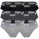 Boss Slip Briefs 3P Power grau XL 6er Pack