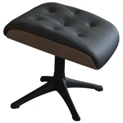 Fußhocker FLEXLUX "Volden", schwarz (deep schwarz), B:44cm H:39cm T:35cm, 100% Echteder, Hocker, Hohes Komfort, Entspannungsmöbel, Gemütlichkeit