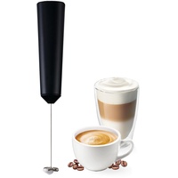 Tchibo Hand-Milchaufschäumer akkubetrieben, wiederaufladbar, inkl. USB-Ladekabel, spülmaschinengeeigneter Edelstahlquirl, für Latte Macchiato, Cappuccino und Kakao, Schwarz