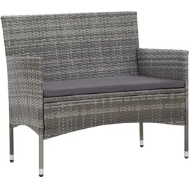 vidaXL Garten-Lounge-Set 5-tlg. grau